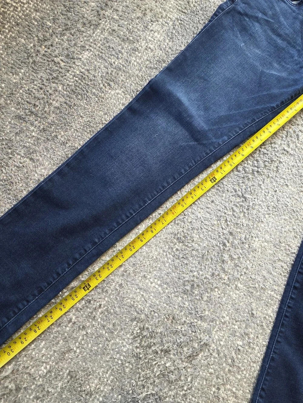 True Religion Rocco Jeans Mens 30x31 Relaxed Skinny Dark Wash Stretch Denim